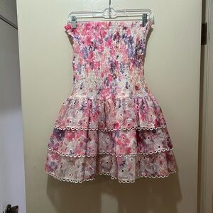 Elegant Multicolor Smocked Mini Dress